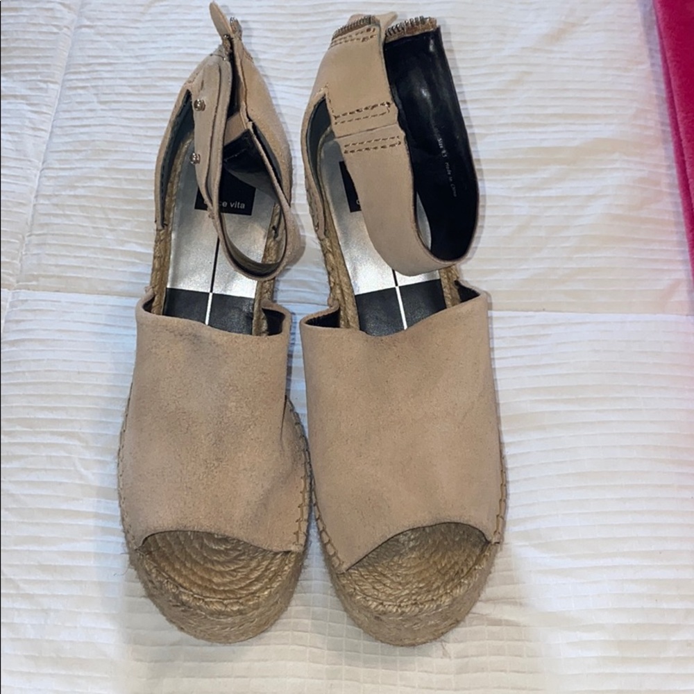 Sand pink Dolce Vita wedges